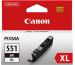 CANON Tintenpatrone XL schwarz CLI-551XL PIXMA MG5450 11ml