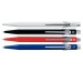 CARAN d´A Kugelschreiber 849 Metall 849.260 rot,blau,schwarz oder weiss