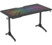 DELTACO RGB Gaming Desk DT420 GAM150 Glass LED Tabletop,140x75 cm