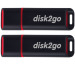 DISK2GO USB-Stick passion 2.0 8GB 30006571 USB 2.0 double pack