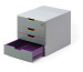 DURABLE Schubladenbox VARICOLOR SAFE 760627 4 Schubladen, color