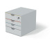 DURABLE Box VARICOLOR SAFE 4 762627 weiss/mehrfarbig 4 Schubladen