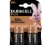 DURACELL Batterie Plus Power MN1500 AA, LR6, 1.5V 4 Stück