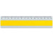 DUX Lineal Joy Color 15cm FA-JC/15Y Alu, gelb