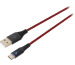 EGOGEAR Charging Cable Type-C 3m SCH10NSRD braided, NSW, Red.Black