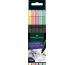 FABER-CA. Finepen Grip 0.4mm 151602 5 couleurs, Pastell