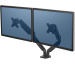 FELLOWES Monitorhalter Platinum Series 8042501 doppel, schwarz, 2xUSB