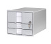HAN Schubladenbox IMPULS A4/C4 1018-11 grau, 3 geschl. Schubladen