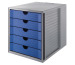 HAN Schubladenbox Karma A4/C4 14508-16 blau, 5 Schubladen
