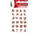 HERMA Sticker Adventskalender 15071 rot 72 Stück/3 Blatt