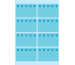 HERMA Tiefkühletiketten 26x40mm 3773 blau 48 Stück