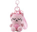 I-TOTAL Schlüsselanhänger gehäkelt XL3444 Katze pink