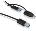 ICY BOX USB-B 3.2 G1 zu USB-A & C IB-CB032 5Gbit/s, 100cm