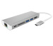ICY BOX USB Type-C Notebook IB-DK4034 Dockingstation silver/white