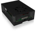 ICY BOX Gehäuse für Raspberry Pi 4, IB-RP108 Alu. Deckel/boden Acrylrahmen