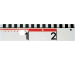 INGOLD-B. Wandtafelmeter 100cm 06.160.3 mit Griff, elastisch