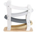 JABADABAD Auto Rennbahn, 4 Autos W7275 weiss,gold 29x10x29cm