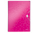 LEITZ Projektmappe WOW A4 45890023 metallic pink 5 Fächer