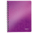 LEITZ Spiralbuch WOW PP A5 46390062 violett 80 Blatt