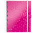 LEITZ Spiralbuch WOW A4 46440023 pink