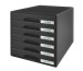 LEITZ Schubladenbox Plus schwarz 52120095 6 Fächer