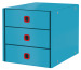LEITZ Schubladenset Cosy 53680061 blau 3 Schubladen