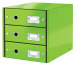 LEITZ Schubladenset Click & Store A4 60480054 grün 3 Schubladen