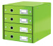 LEITZ Schubladenset Click&Store A4 60490054 grün 4-Schubladen