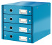 LEITZ Schubladenset Click & Store A4 60490036 blau 4 Schubladen