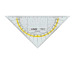 LINEX Geometriedreieck 14cm 100414085 transparent