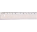 LINEX Schullineal transparent 30cm 1030M mit Tuschkante und Facette