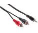 LINK2GO Stereo Cable, 3.5-Cinch SC2113KBB male/male, 2.0m