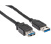 LINK2GO USB 3.0 cable A-A US3111KBB male/female, 2.0m