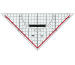 M+R Geometriedreieck 22cm 723250100 abnehmbarer Griff, rot
