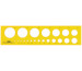 M+R Kreisschablone 1-32mm 785030670 gelb-transparent