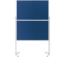 MAGNETOP. Design-Moderatorentafel Filz 1151303 blau, klappbar 1200x1500mm