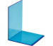 MAUL Buchstütze 10x10x13cm 3513631 transparent blau 2 Stück
