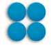 MAUL Magnet Neodym Silikon 12mm 6167535 Kugel, blau, 0.6kg 4 Stück