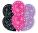 NEUTRAL Latexballons 6 Stk. 9901070 pink, purple, black 27.5cm
