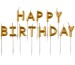 NEUTRAL Buchstaben Kerzen 9904370 Happy Birthday, gold 7.3cm