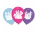NEUTRAL Latexballons Prinzessin 6 Stk. 999226 pink, blau, violett 22.8cm