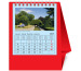 NOVOS Tischkalender Natura 2025 997014 1M/1S rot ML 11.5x14cm