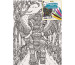 ONLINE Leinwand-Set 25.4x35.6cm 61043/6 Elefant, inkl. 6 Brushpens