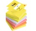 POST-IT Z-Notes Super Sticky 76x76mm R330-NR 6-farbig neon 6x100 Blatt