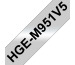 PTOUCH Band,High-Grade BK/matt-silber HGE-M951 24mm/8m 5 Stück