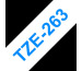 PTOUCH Band, laminiert blau/weiss TZe-263 PT-3600 36 mm