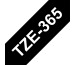 PTOUCH Band, laminiert weiss/schwarz TZe-365 PT-3600 36 mm