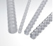 RENZ Plastikbinderücken 10mm A4 17100021 weiss, 21 Ringe 100 Stück