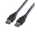ROLINE USB-A-A, Datenkabel 11.02.897 Black, ST/ST, 3.2 Gen1 1.8m