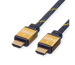 ROLINE HDMI High Speed Kabel, Eth. 11.04.550 Gold, ST/ST, 2160p, 3D 3m